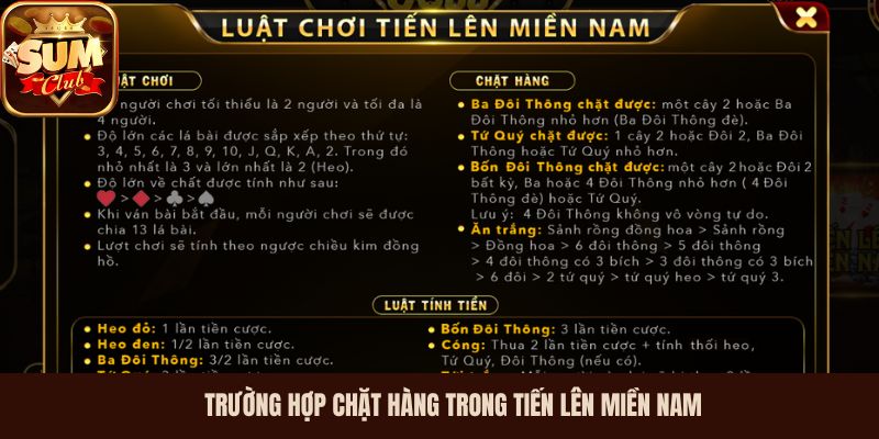 Trường hợp chặt hàng trong Tiến Lên Miền Nam